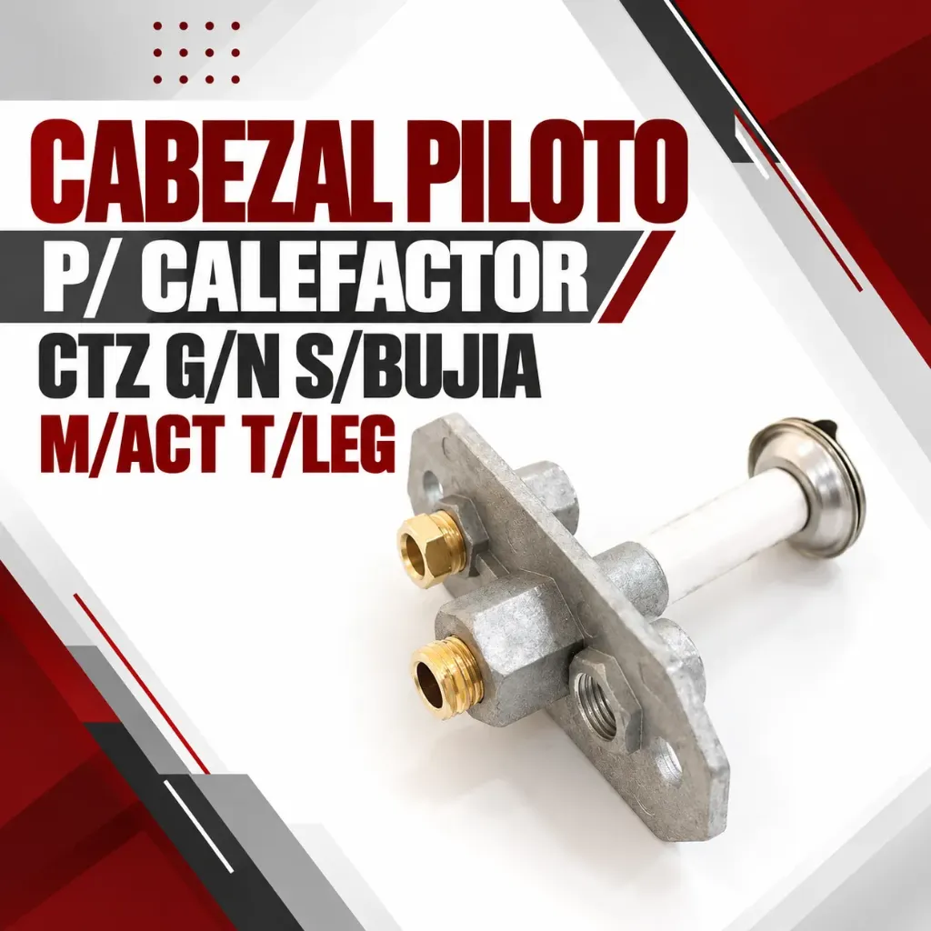 [24652/3] CABEZAL PILOTO P/ CALEFACTOR CTZ G/N S/BUJIA M/ACT T/LEG