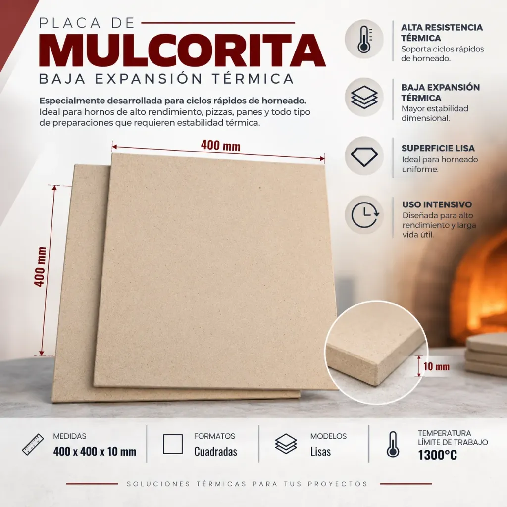 PLACA MULCORITA  400*400*10MM