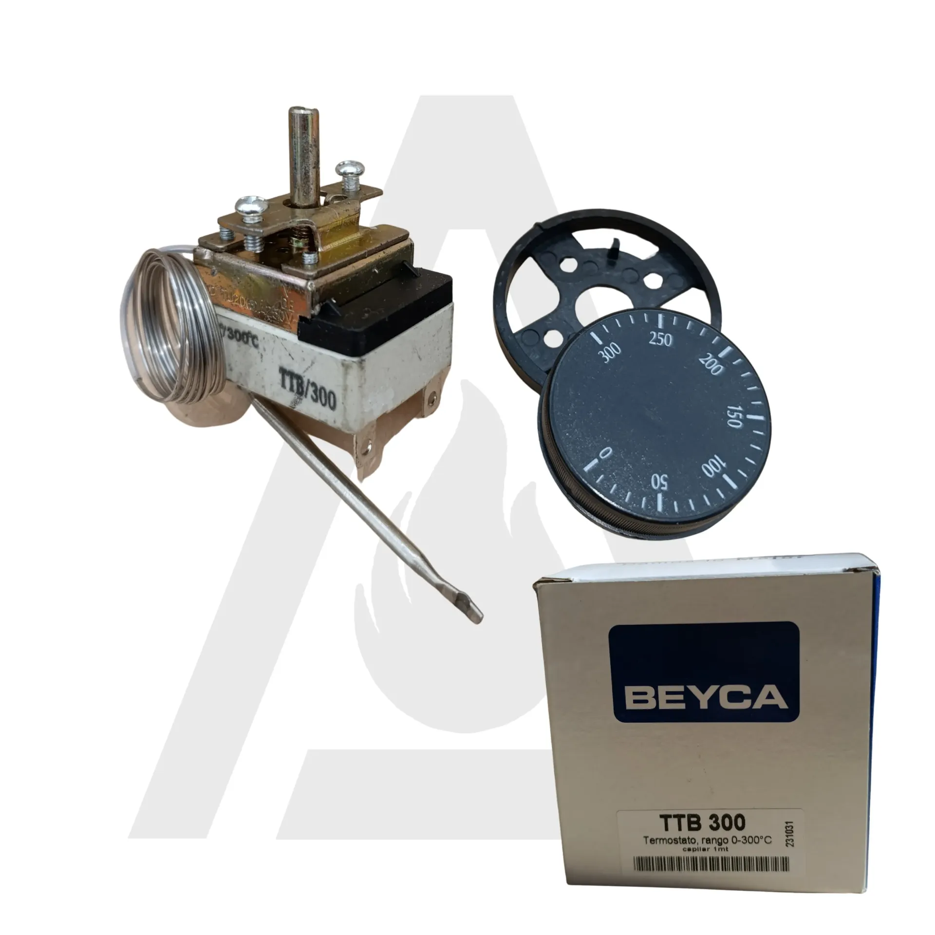 [TTB/300] TERMOSTATO MECANICO 0-300ºC CON CAPILAR