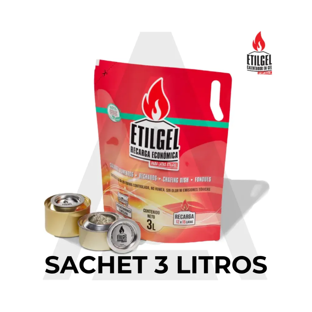 Doypack 3Lts. ETILGEL recarga economica