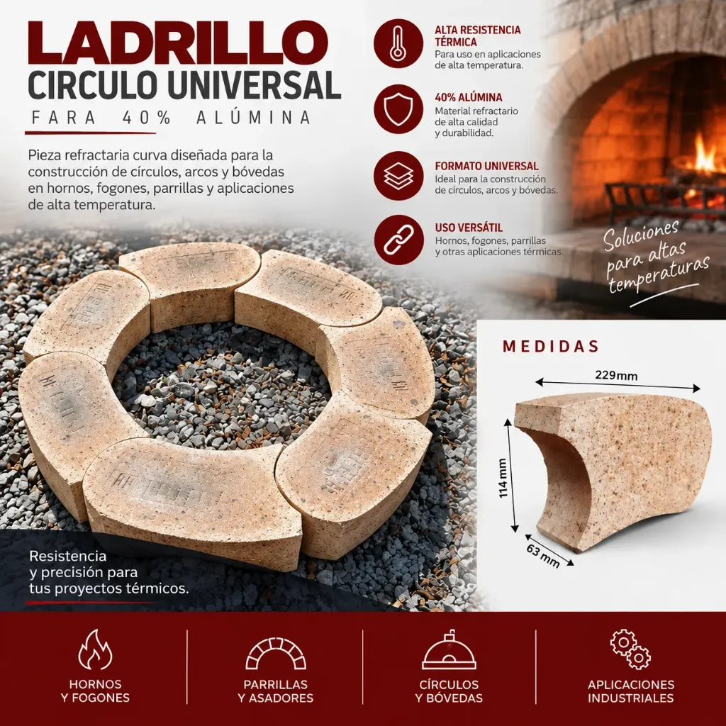 [LC40] LADRILLO CIRCULO UNIVERSAL 2½” FARA 40